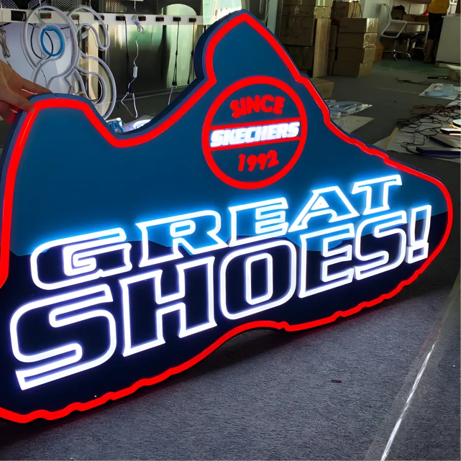 Acrylic neon — Fabrication example 2
