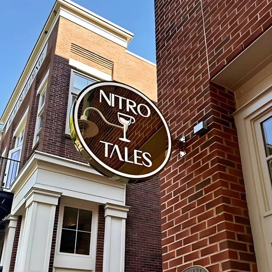 Push-through blade sign — Fabrication example 2