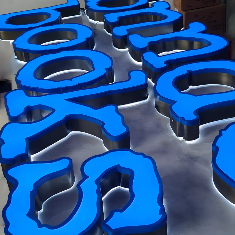 Trim-cap dual-lit letters — Fabrication example 2