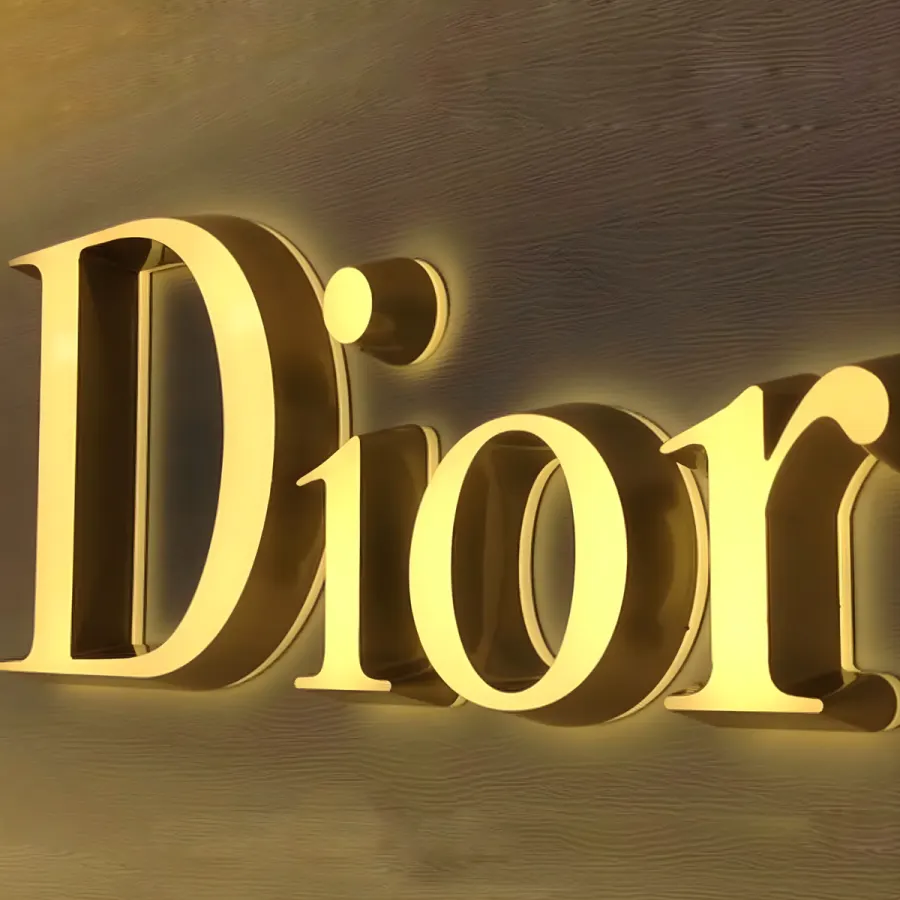 Trimless dual-lit letters — Fabrication example 2